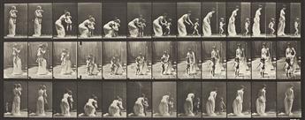 EADWEARD MUYBRIDGE (1830-1904) A selection of 4 plates from Animal Locomotion of men (2) and women (2) engaged in various activities.